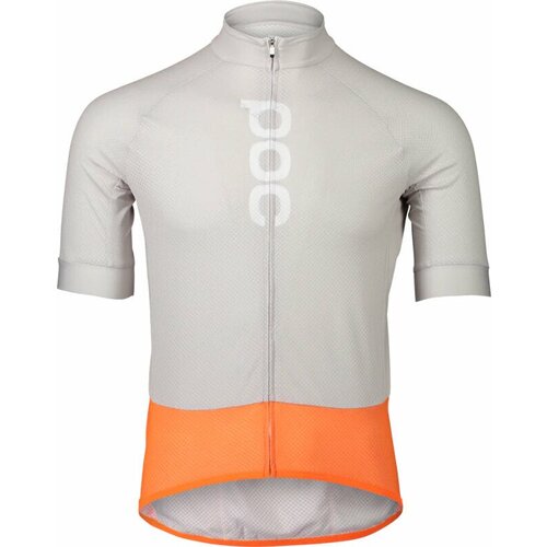 Poc Essential Road Logo Jersey Granite Grey/Zink Orange XL Slike