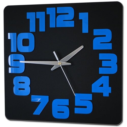  Stenske ure LOGIC BLACK-BLUE HMCNH047-blackblue (moderna) Slike