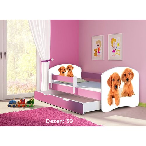ACMA dečiji krevet II 180x80 F + dušek 6 cm PINK 39 Cene