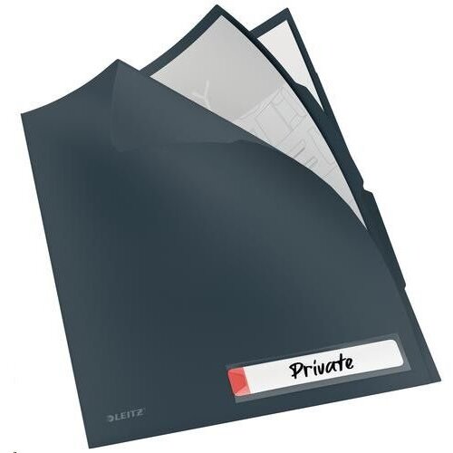 Zweckform Mapa pvc l leitz cosy a4 1/3 siva 47080089 Slike
