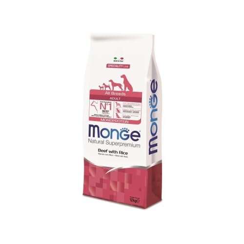 Monge Suva hrana za pse sa ukusom govedine i pirinča Monoprotein, 12kg Slike