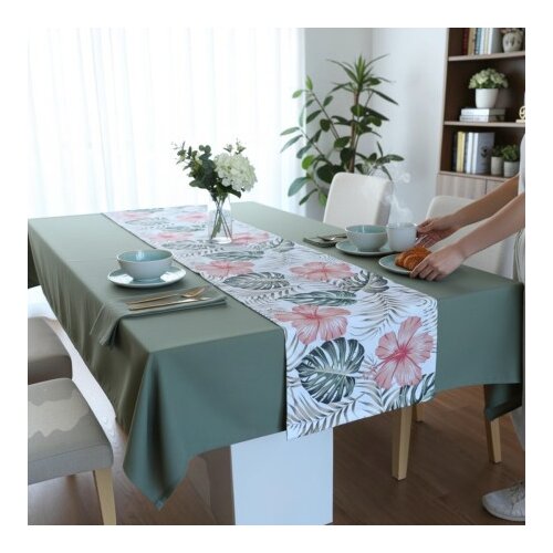  Stolnjak 140x180cm + Raner 40x140cm - JT Green Flower ( VLK5010083-greenflower ) Cene