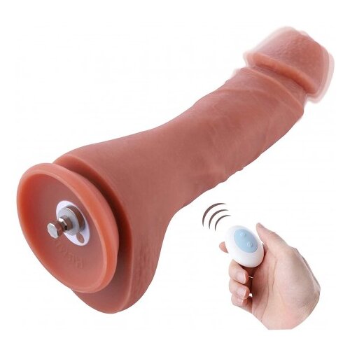 HiSmith HSA72 double layered vibrating silicone dildo 8.7&amp;quot; skin Slike