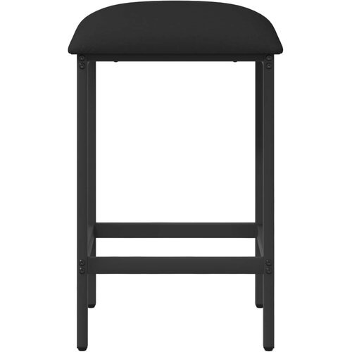  stolica 2 kom. Crna 40 x 32 x 74 cm Konstruirano drvo Slike