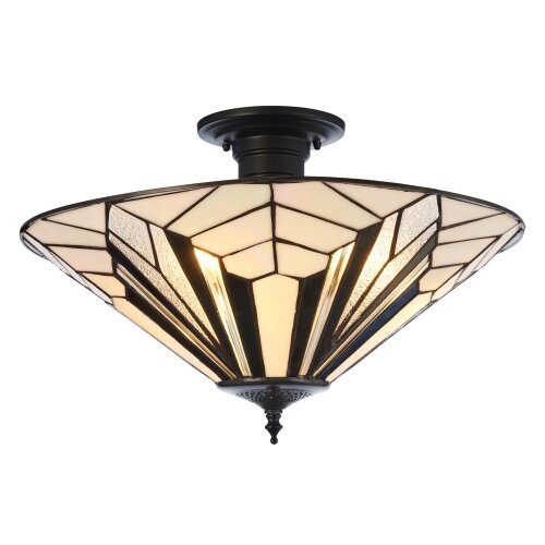 Endon 111895 - Plafonski luster Tiffany ASTORIA 3xE27/10W/230V, prečnik 48 cm Slike