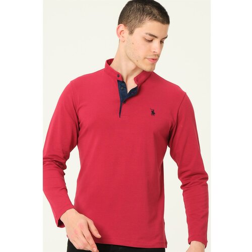 Dewberry V4009 MEN'S SWEATSHIRT-BURGUNDY Slike