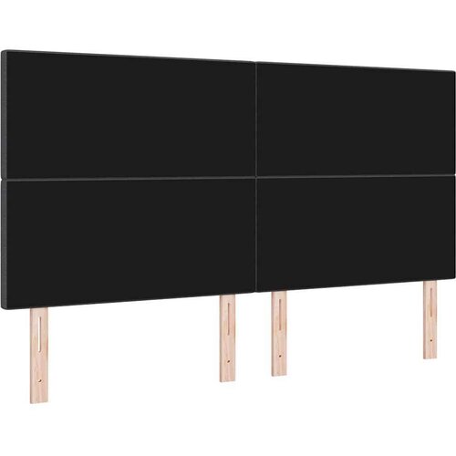  LED glava kreveta S LED lampica Tamno siva 180 cm Poliester Slike