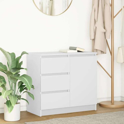 VidaXL Komoda s ladicama bijela 71x35x84 cm konstruirano drvo Slike