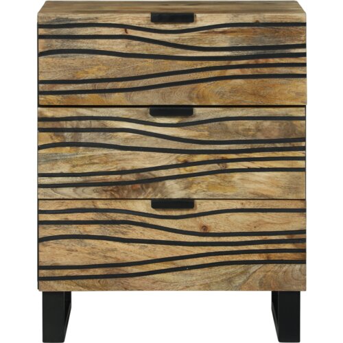 vidaXL Nočna omarica 50x33x60 cm Trden les Mango Cene