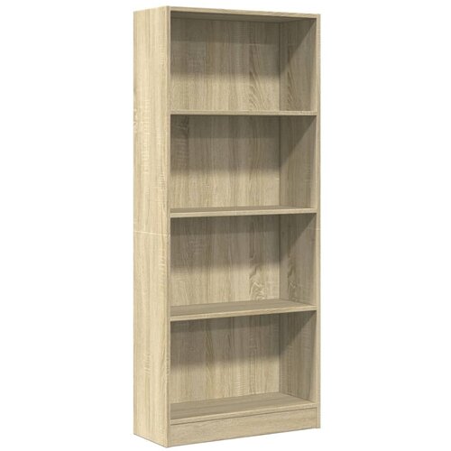 Maison Chic Knjižna omara - Knjižni regal sonoma hrast 60x24x143 cm inženirski les, (21725161) Slike