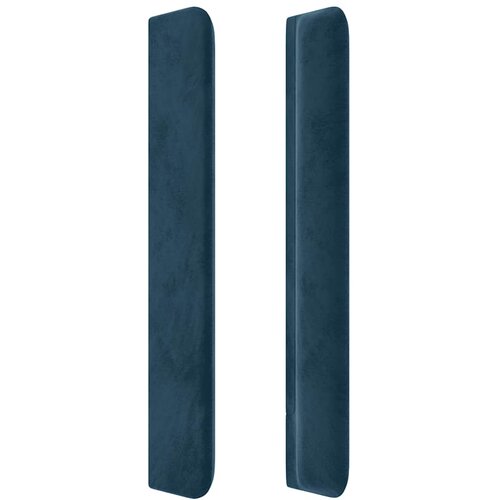  Uzglavlje s u&amp;scaron;ima tamnoplavo 203x16x118/128 cm bar&amp;scaron;unasto Slike