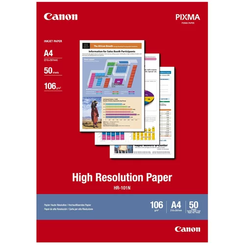 Canon Foto papir HR-101N, A4, 50 listov, 106 gramov