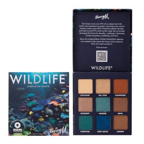 Barry M Wildlife Ocean Eyeshadow Palette sjenilo za oči 10.8 g Slike