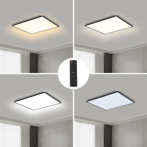  Brilagi - LED prigu&amp;scaron;iva svetiljka SLIMFRAME LED/36W/230V 45x45 cm crna + daljinski upravljač Slike