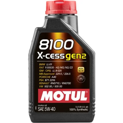 Motul Olje 8100 X-Cess Gen2 5W40 1L