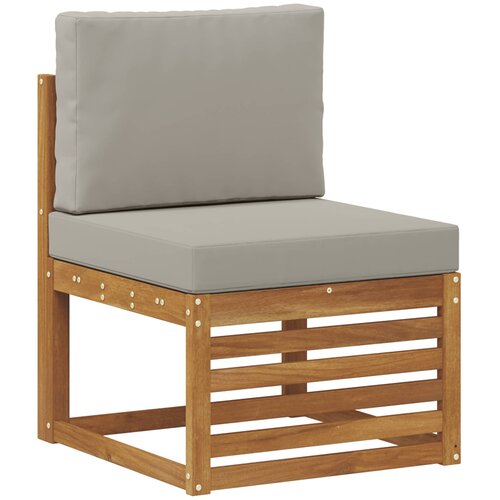  Set vanjskih sofa 9 kom. Prirodna i svjetlosiva Slike