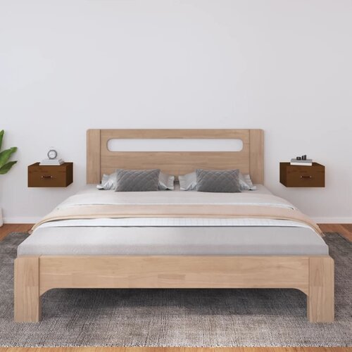  Zidni noćni ormarići 2 kom Smeđa boja meda 40 x 29,5 x 22 cm Cene
