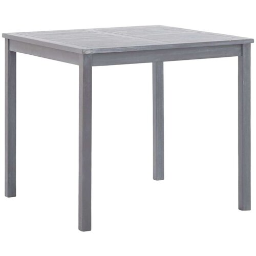  Vrtni stol sivi 80 x 80 x 74 cm od masivnog bagremovog drva Slike