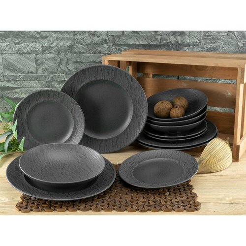 Creatable Jedilni Servis Schiefer Black, 12-Delni Slike