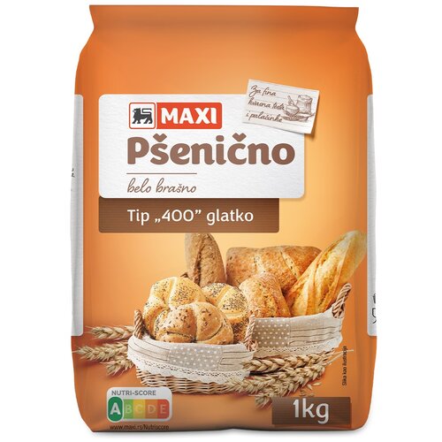 Maxi Psenicno brasno T400 glatko 1kg Cene