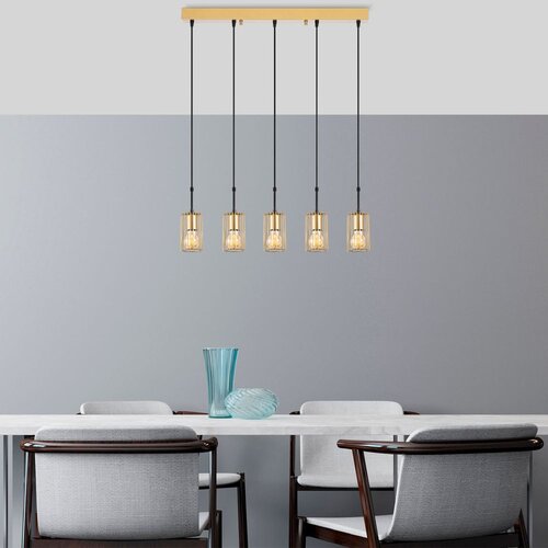 Opviq Kemtel - 11858 Shiny Gold Chandelier Slike