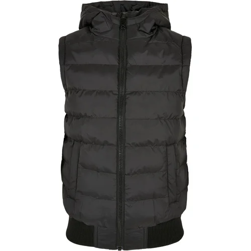 Urban Classics Kids Little boys' vest with bubble hood black/black