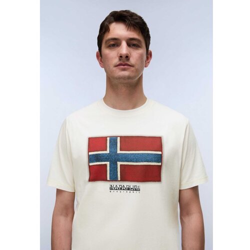 Napapijri S-flag tiki ss white whisper Cene