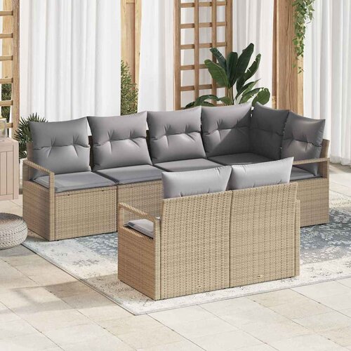  Set sofe 7 pcs Bež poliratan Cijene