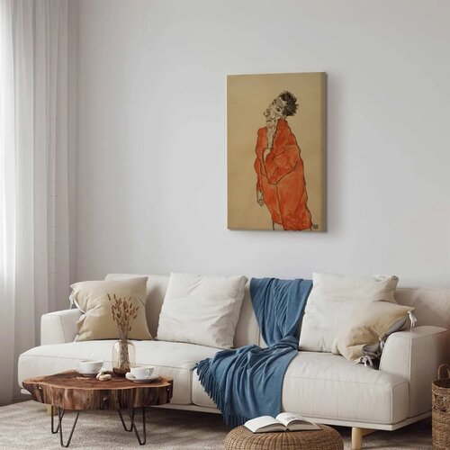  Slika - Egon Schiele &amp;ndash; Self-Portrait (Man in Orange Jacket) 60x90 Premium Print Slike