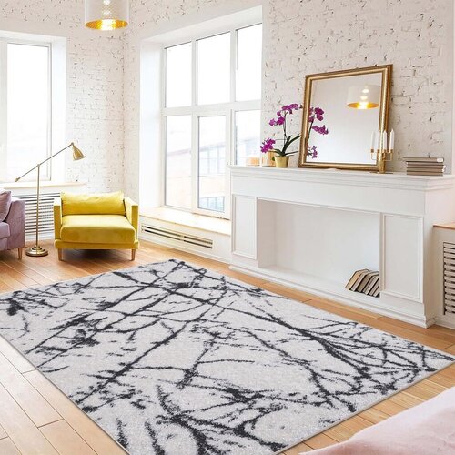 Conceptum Hypnose tepih Woopamuk365, 80x150 cm, belo-crni Cene