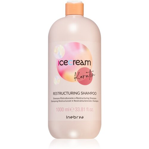 Inebrya Keratin &amp;scaron;ampon za prestrukturiranje las s keratinom 1000 ml Slike