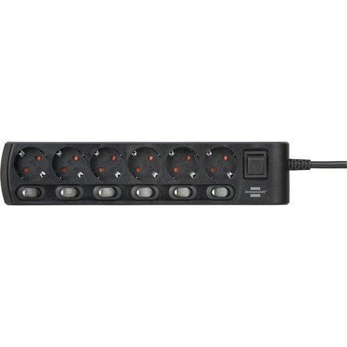 Brennenstuhl Socket Line 6-fold 2m incl. Switch Slike