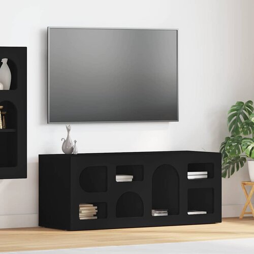 TV ormar Crna 100 x 35 x 40 cm Konstruirano drvo Cijene