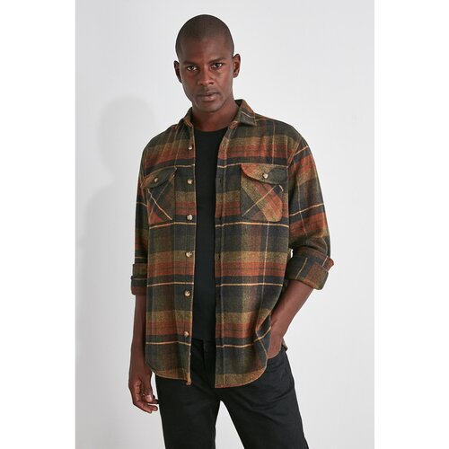 Trendyol Tile Men Double Pocket Covered Regular Fit Shirt Slike