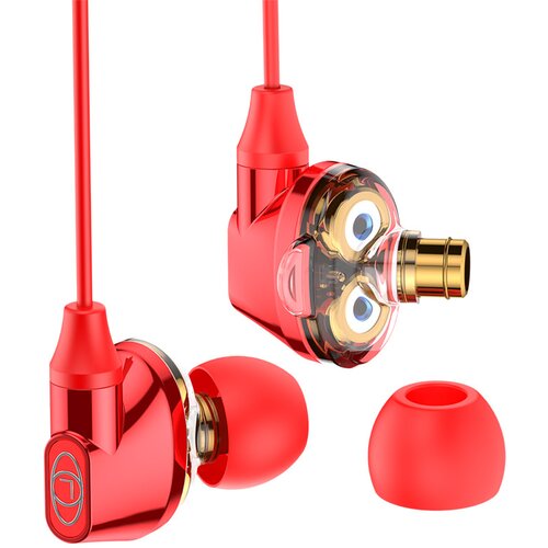 Baseus Slu&amp;scaron;alice Encok H10 Dual Moving-coil crvene. Slike