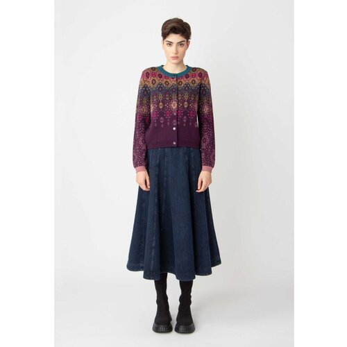 IVKO WOMAN žakardni kardigan/ ornament motiv - šljiva ljubičasta 242721.079 Cene
