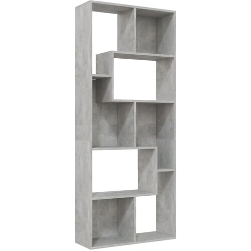 Maison Chic Knjižna omara - Knjižni regal betonsko siva 67x24x161 cm iverna plo&amp;scaron;ča, (21726017) Slike