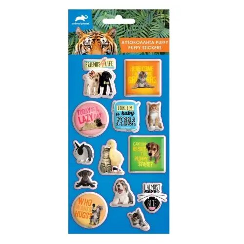 Luna Animal Planet Set 3D reliefnih nalepk na listu 10x22cm Cene