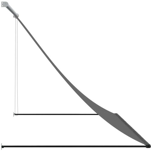 VidaXL Tenda na uvlačenje antracit 250 x 150 cm od tkanine i čelika Slike