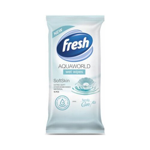 Fresh Vlažne maramice Aqauworld, 15 komada Slike