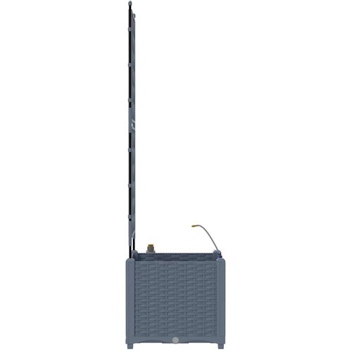  Vrtna saksija 2 pcs Svijetlo siva 40 x 40 x 142 cm Plastika Slike