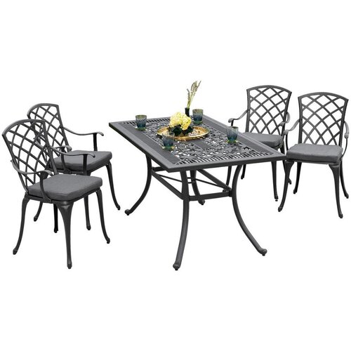 Gardenson Vrtni Set Rhodos, Barva Grafita, 5-Delni Cene