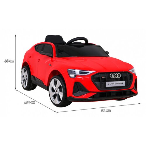 Licenciran avto na akumulator Audi E-Tron Sportback - rdeč Slike
