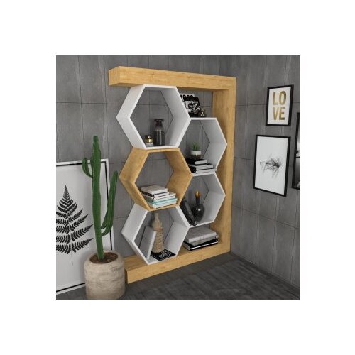 Woody Fashion Polica 90x140x24.6cm Hrast-Bijela Cijene