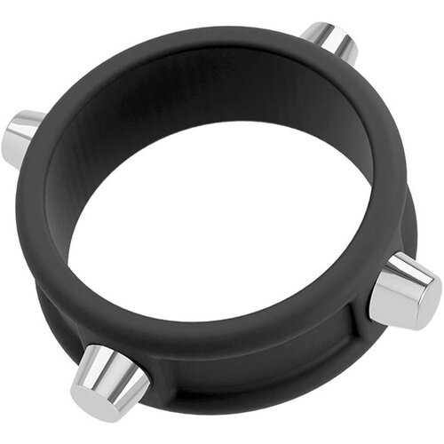 Rebel Cock Ring with Studs Black Slike