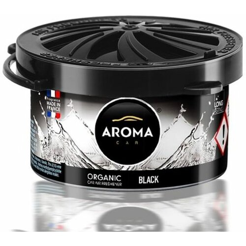 Aroma auto kozmetika miris limenka 40 gr organic black 660562 Slike