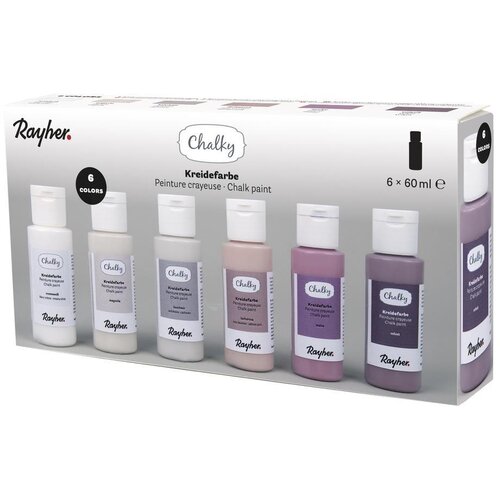 RAYHER Kredne barve Chalky set 6x60 ml, roza set, (22005565) Cene