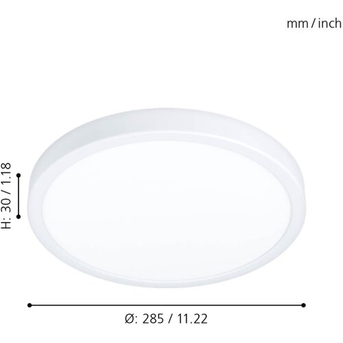 Eglo LED stropna svetilka Fueva 5 (20,5 W, 28,5 x 2,8 cm, toplo bela) Cene