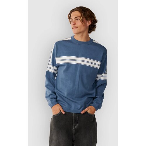 Rip Curl Archive Twu Stripe Crew Knit Pulover bluefin Cene