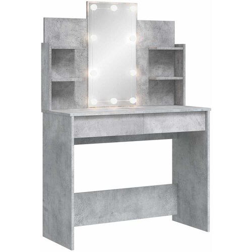  Toaletni stolić s LED svjetlima 96 x 40 x 142 cm Slike